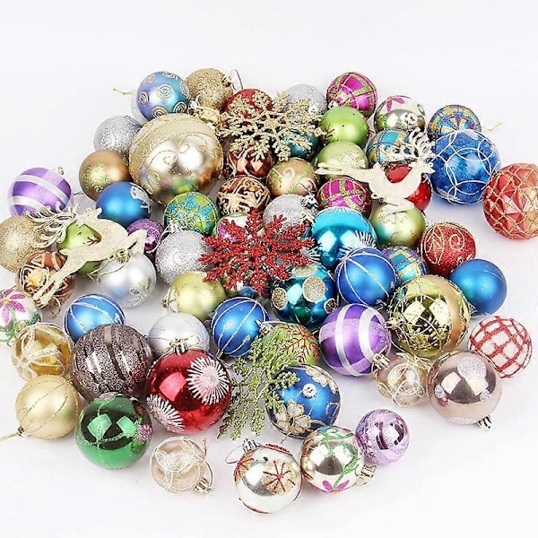 1 Set Julgranskulor Ornament för Jul Julgransdekorationer Hängande Kulset för Nyår P