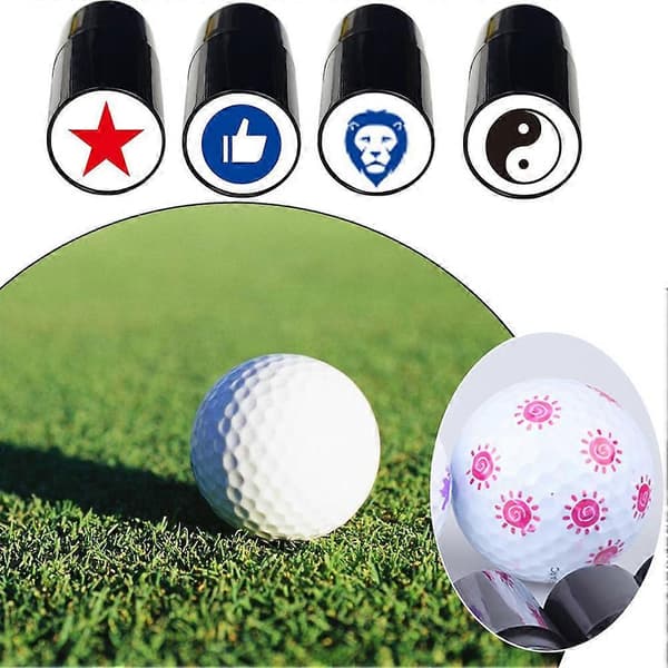 Golf Quick-dry Golf Stamps Marker Golf Tilbehør Mark Seal Golfbold Black ink 1pc