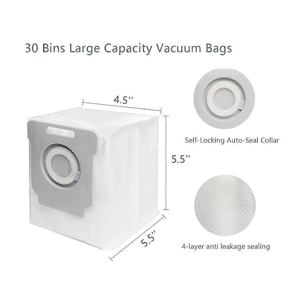 17-pak støvsugerposer til Bags I7 I7+ I3 I3+ I4 I4+ I6 I6+ I8 I8+ J7 J7+/Plus S9 S9+ I & S & J-serien