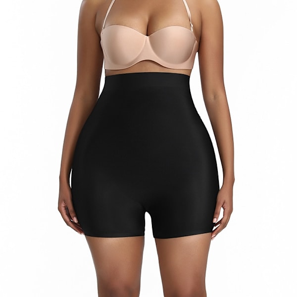 Trosor, vadderade rumpor för damer, falska skinkor, falska skinkor, hög midja, kontroll magen, Shapewear-shorts Black S