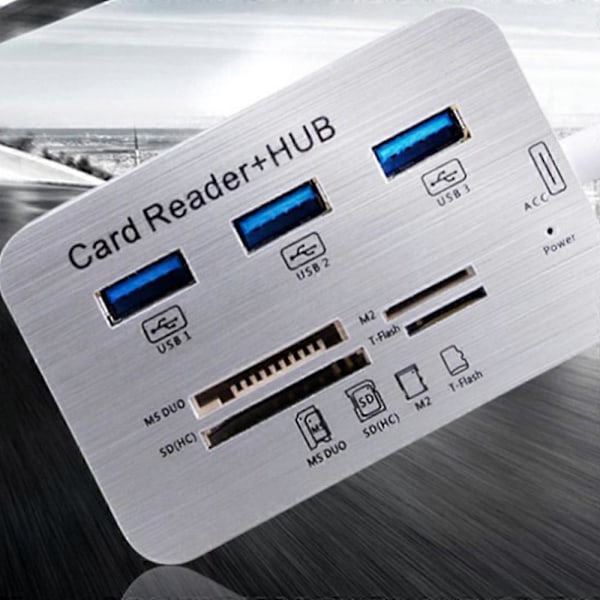 USB HUB 3.0 USB Splitter 3 Portar Extensor Multi USB Förlängning Flera 3 0 Hub SD-Kortläsare USB3.