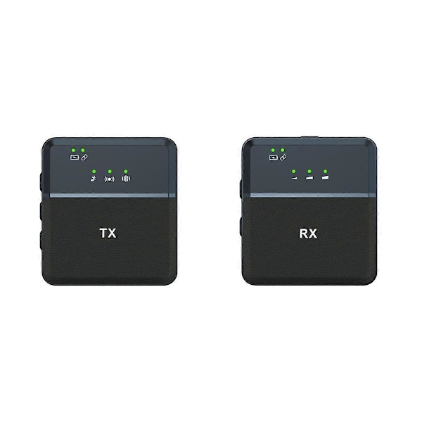 Trådløst Lavalier Mikrofonsystem Sendere+Modtager Clip on Mikrofon med &TRRS Lydkabel til Sm