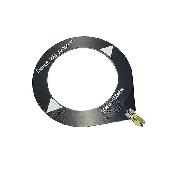 10kHz-180MHz Donut Bredbåndsantenne Mottaksantenne Mini Loop Antenne