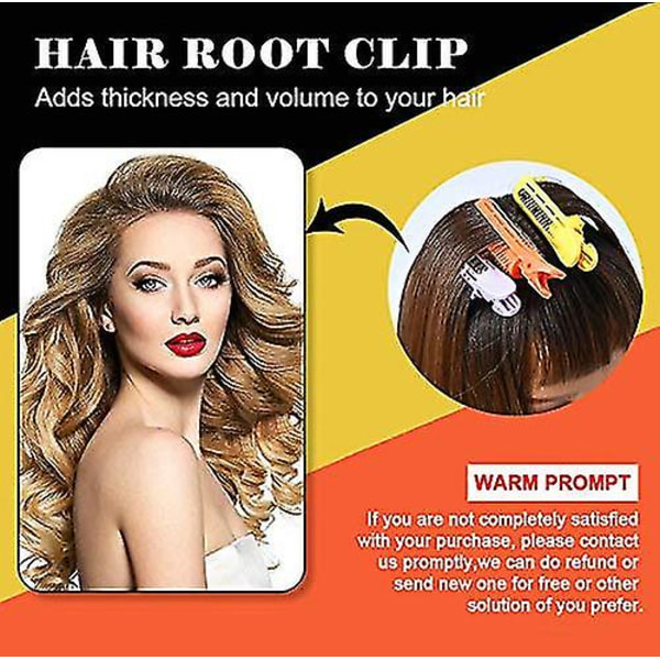 12 stk. Volumengivende Hårrodsclips, naturlig Fluffy Hårclip Hår Selvgreb Rod Volume Hårkrølleclips, 6 Farver Krøllet Hår Styling Værktøj Hårruller Sm