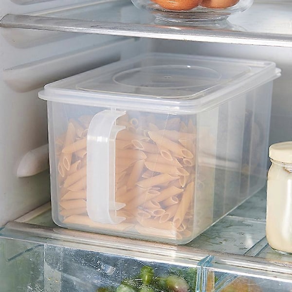 2 Pakk Plast Oppbevaringsbokser med Uttakbare Beholdere Håndtak Mat Oppbevaringsorganisator Bokser med Lokk