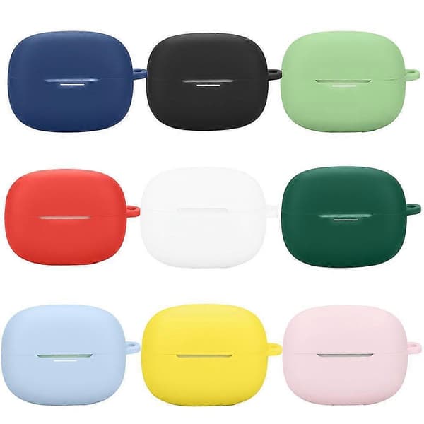Silikonbeskyttelsesdeksel for Redmi Buds 8 Pro ørepropper Støtsikkert deksel Black