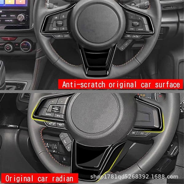 Bilrat Trim Cover Sticker til Skinnende Sort