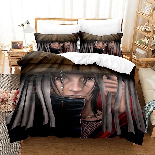 N8 Naruto 3D-tryckt Sängklädesset Påslakan Örngott Barnpresent US FULL 200x230cm