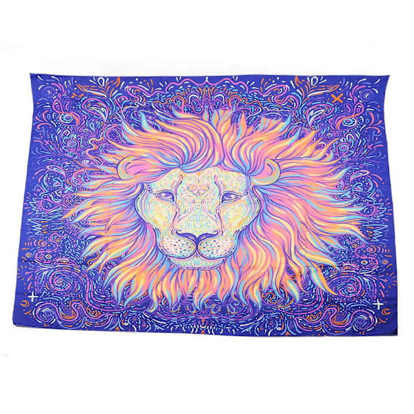 Blacklight Gobelin Dyre Stil Blød Hudvenlig Selvlysende i Mørke UV Reaktiv Gobelin til Soveværelse Fest Kontor Dyre Stil 200x150cm/78.7x59.1in
