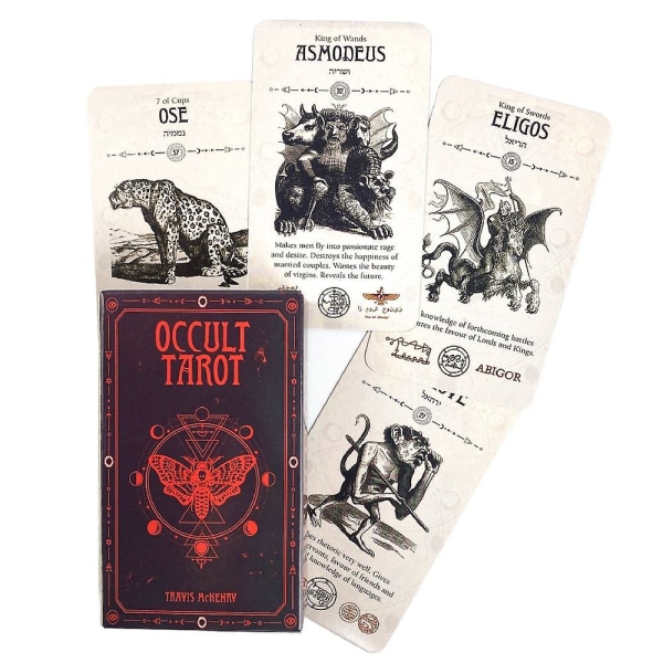 Okkulte tarotkort spådomssæt dæk orakel brætspil Ts88