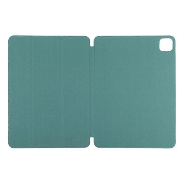 Kompatibelt Fodral för iPad Pro 11 (2024) PU Läder Tri-Fold Ställ Magnetisk Stängning Tablet Skydd Green