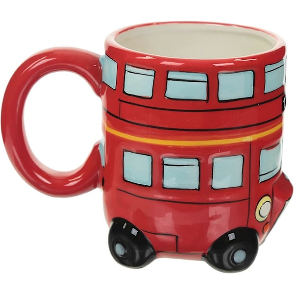 Puckator London Rød Routemaster Bus Keramik Formet Krus, Te Kaffe Varme Drikke, Dekorativ Gaveæske, Højde 10cm Bredde 13.5cm Dybde 8.5cm