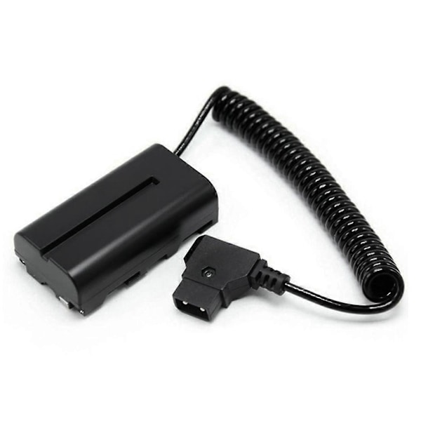 Spiral D-Tap til L-Series F550 Batteri Dummy Kabel for / Shinobi Small Hd/ Kameramonitor