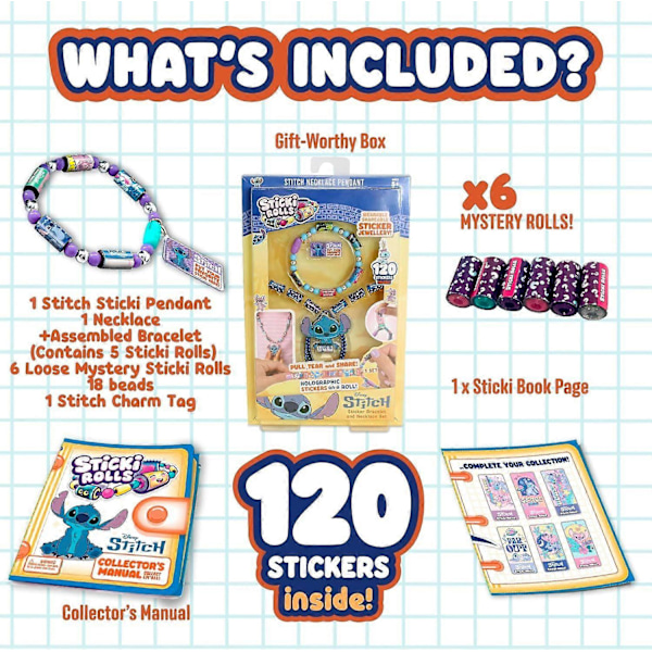 Sticki Rolls - Disney Stitch Riipuspakkaus Lelu