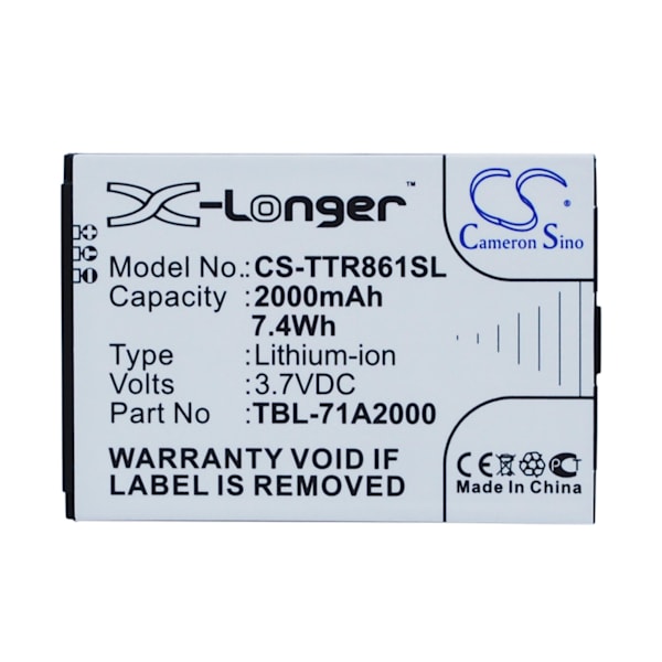 Hotspot-batteri for TP-Link TBL-71A2000 M5250 M5350 M7200 M7300 M7350 TL-TR861