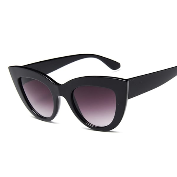 Cat Eye Mode Solglasögon Dam Retro Lyx Svarta Glasögon Solglasögon Dam UV403 Glasögonskärmar Double gray Style4