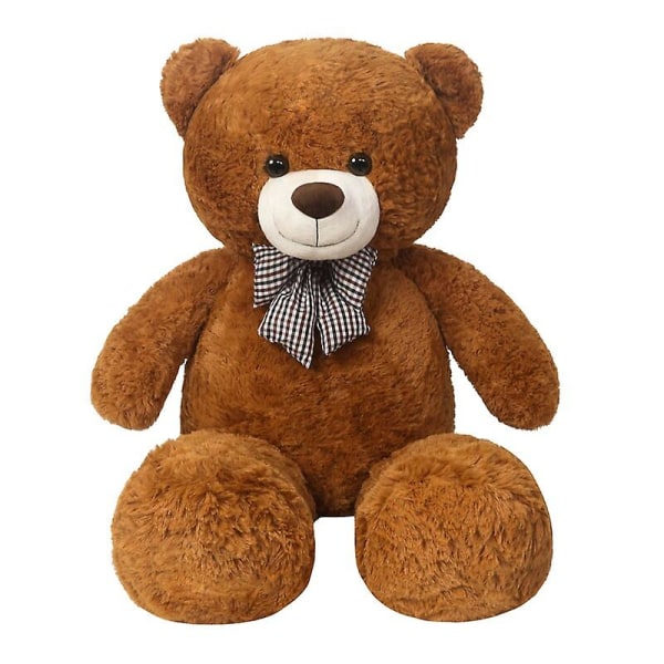 Giant 105/125/145cm Myk Teddybjørn Plussjeleker Brunbjørn Super B dark brown 105cm