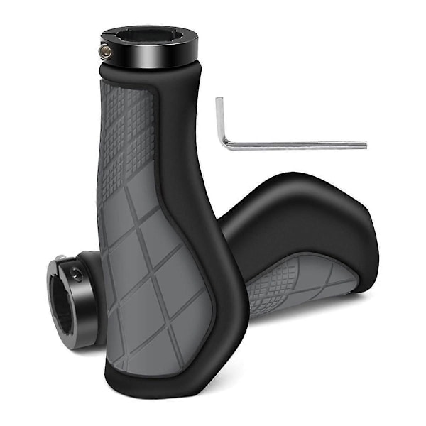 Ergonomiska cykelhandtag, halkfria gummihandtag, cykelhandtag för 22,2 mm elcykel