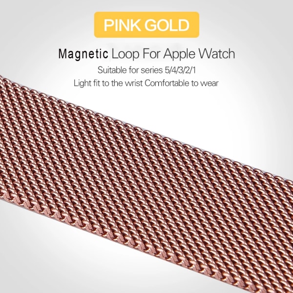 Magnetrem för Apple Watch 38/40/42/44/48mm armband