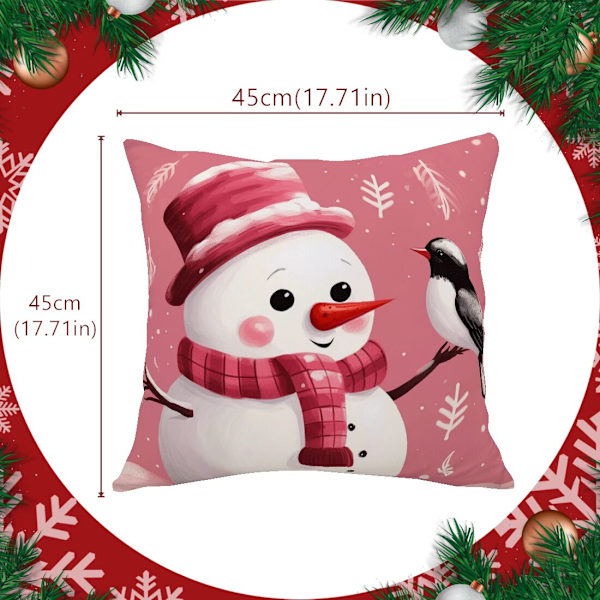 45cm Merry Christmas Putetrekk Putevar Fløyel Jul Kasteputetrekk For Hjemmetema Ornament Nyttår Juledekor 27