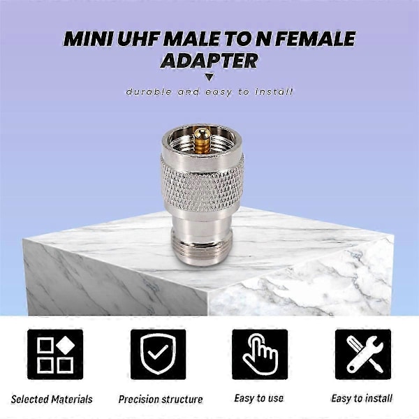 UHF Han PL259 til N Hun M/F Lige Coax RF Adapter