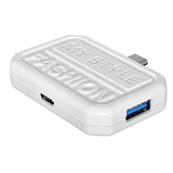 3 i 1 USB C Hub Adapter Typ C till - USB 3.0 Adapter för Laptop PC Tillbehör Smartphone Splitter-