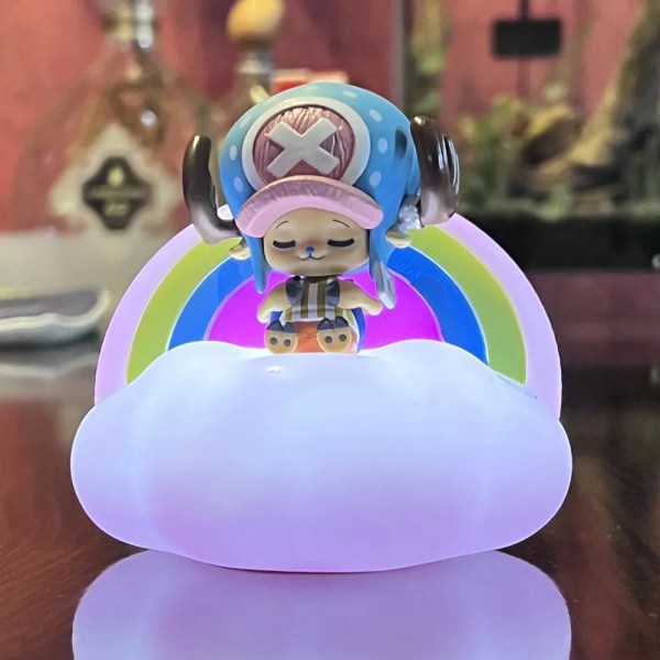 One Piece Night Light Blind Box Anime Luffy Zoro Nami Sanji Chopper Figuuri Sweet Dream -sarjan LED-yövalokoristeen lahja Brook