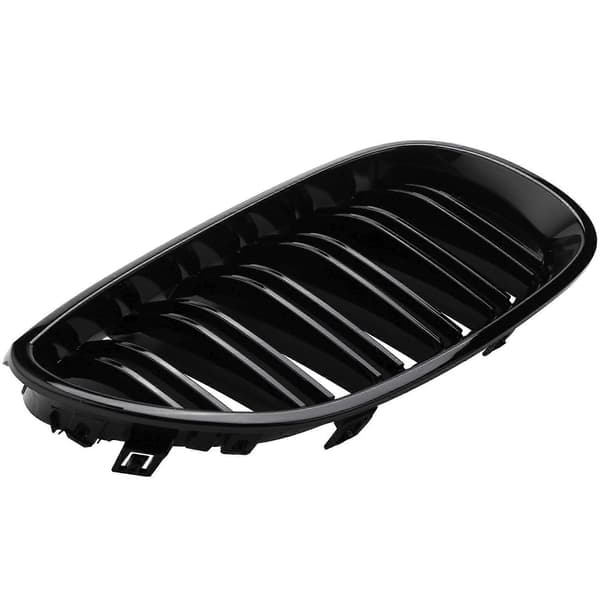 1 Par Gloss Sort Front Grill Dobbel Lamell Dobbel Linje Grill for E60 E61 5-serie 2003-2010