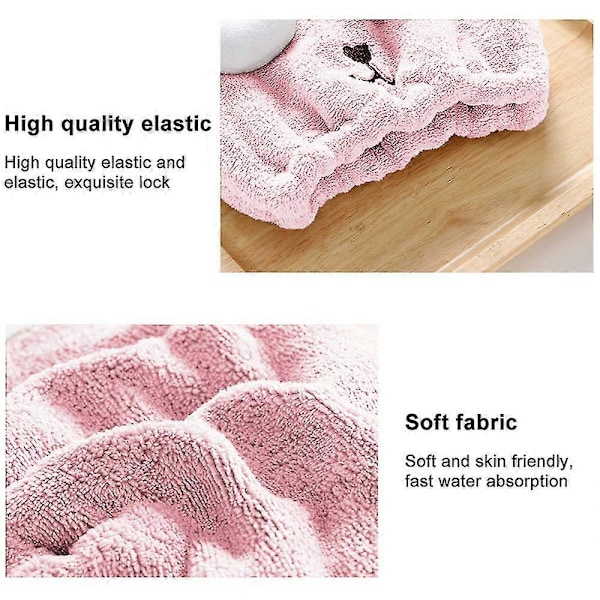 Mikrofiber Snabbtorkande Hårhanddukshätta för Barn