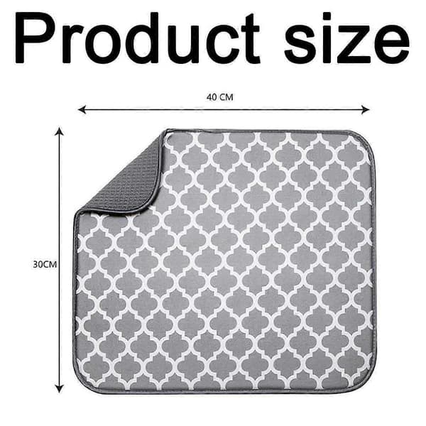 Opvaskemåtte, Absorberende Mikrofiber Køkkenbordsmåtte