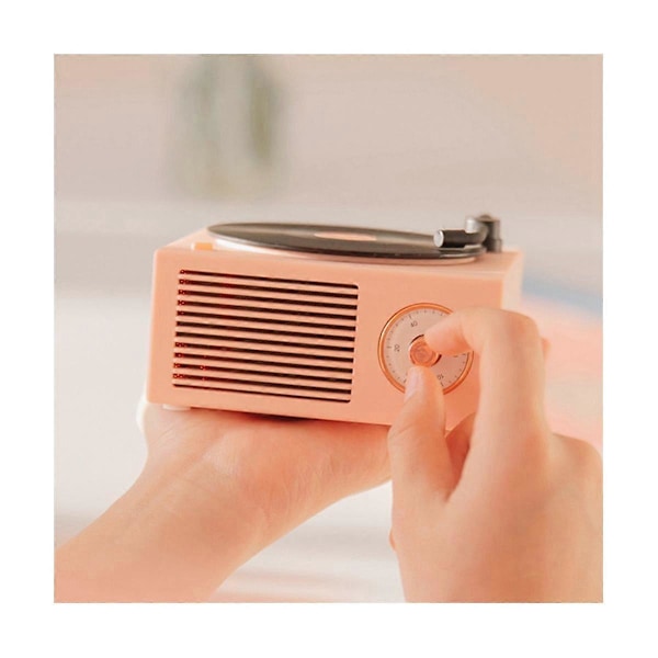 Levysoitin Kaiutin Bluetooth-yhteensopiva V5.0 Vinyylilevysoitin Stereo Vintage Kannettava Kaiutin Vihreä