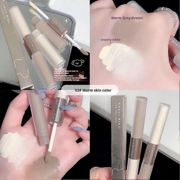 Double-sided Highlighting Contour Stick Matte Three-dimensional Brightener Varm hudton