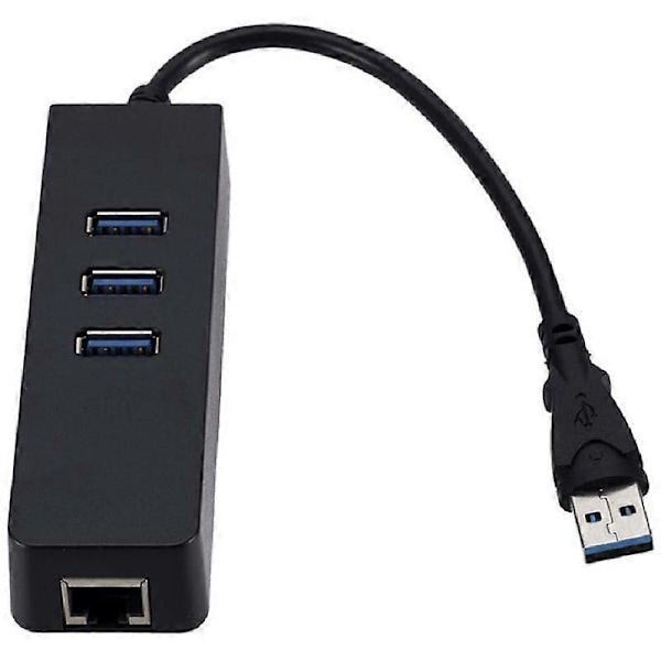 USB3.0 Gigabit Ethernet -sovitin, 3 porttia USB - RJ45 Lan -verkkokortti Macbook Mac -työasemalle