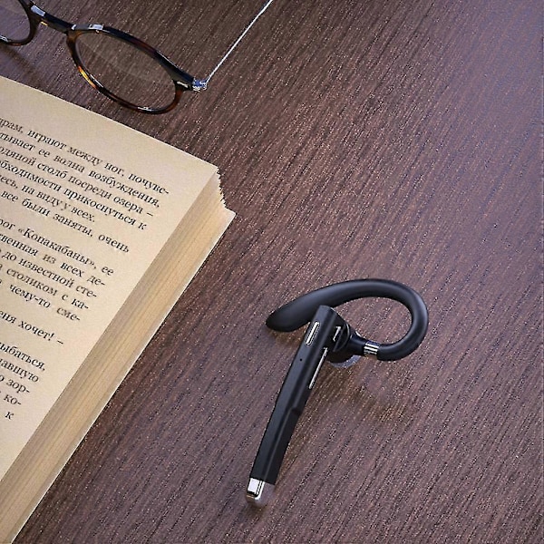 Bluetooth-kuuloke, yksi korva, langaton, pyörivä handsfree-kuulokemikrofoni akkunäytöllä ja latauskotelolla autoiluun, toimistoon ja liiketoimintaan