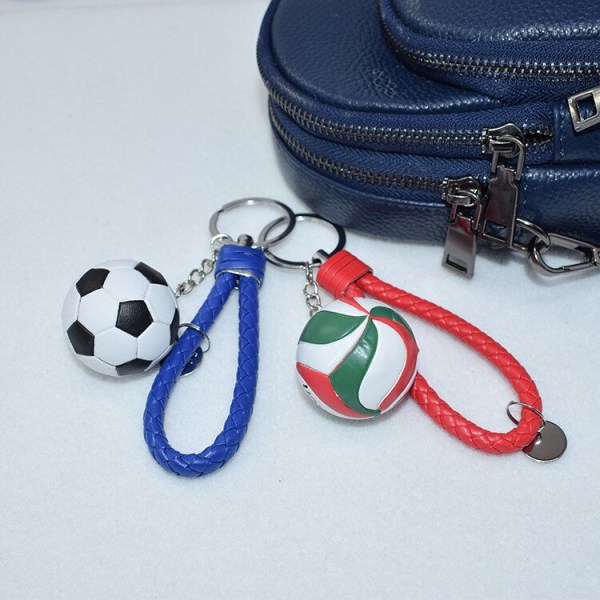 Volleyboll fotboll nyckelring Sport nyckelring dekoration väska Spelare present nyckelring 11