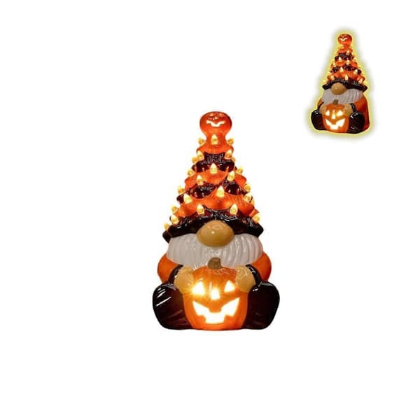 Halloween-kääpiökoriste valolla, kääpiölamppu