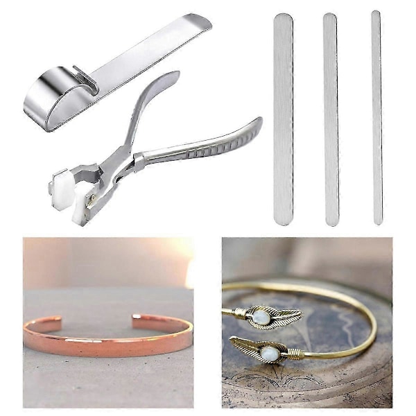 Armbandsböjningstång Bar Kit Böjningsverktyg Set Handgjord Utrustning Armbandsböjare för Manschetter Armringar Stämpling Gåva