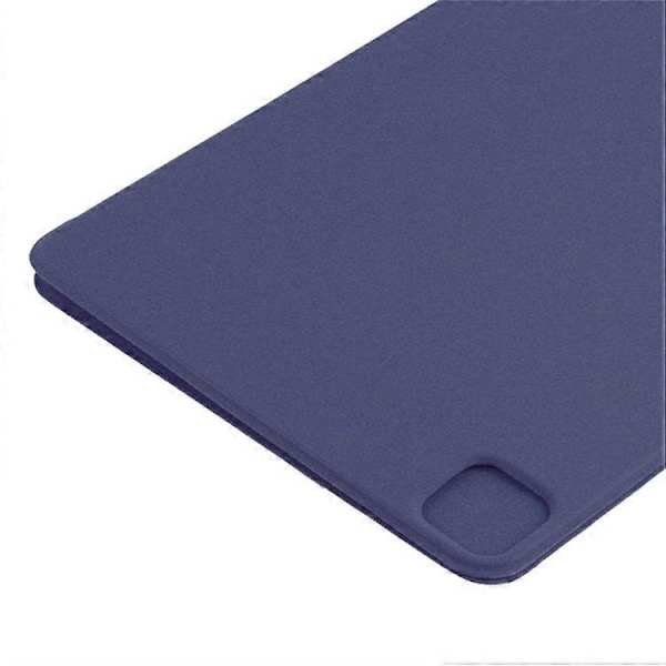 Kompatibelt Fodral för iPad Pro 11 (2024) PU Läder Tri-fold Ställ Magnetisk Stängning Tablet Skydd DarkBlue