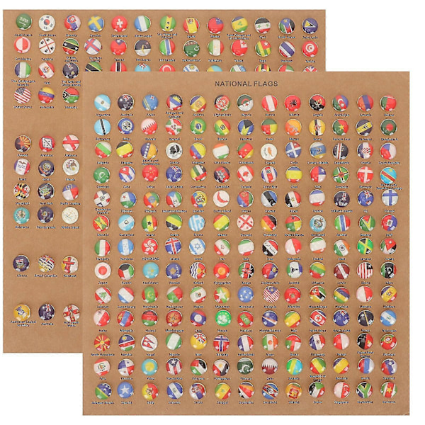 291 st National Flag Tumgrepp Länderkarta Push Pin Kreativa Tumgrepp för Tavla