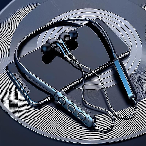 Langaton Bluetooth-yhteensopiva niskalenkillinen kuuloke stereobassolla, vedenkestävät urheilunappikuulokkeet Q