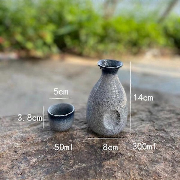 1 Sæt Udsøgt Japansk Sake Kop Sake Kande Retro Sake Sæt Japansk Retro Simpel Keramisk Sake