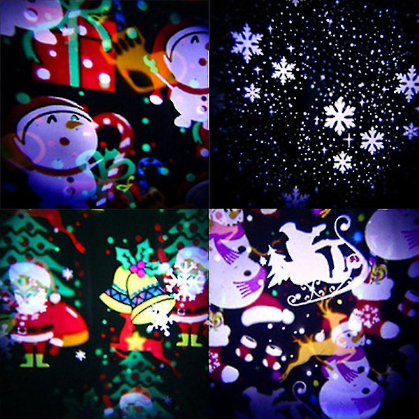 24 Mönster Utomhus Julprojektor 8w Led Laser Projektionsljus UK PLUG