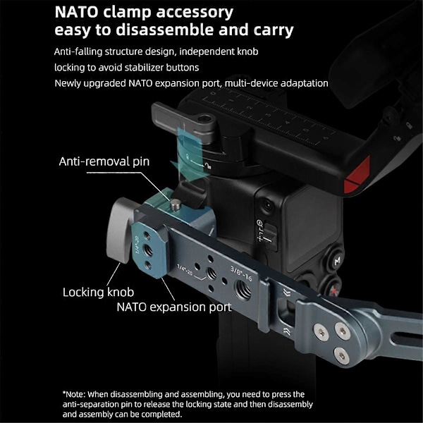 Kameran kantolaukku RS3/RS4Pro/Mini-kantolaukku, kahva RS2/RSC2 säädettävällä kulmalla