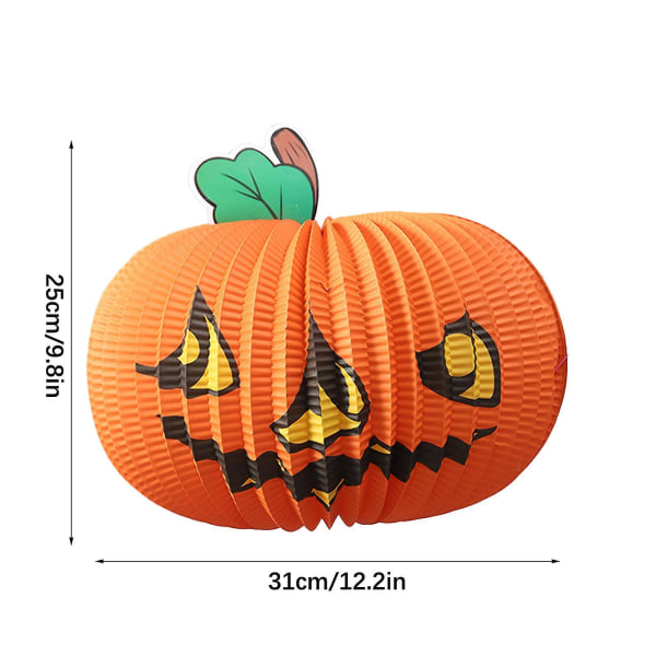 Scene Layout Papir Ornamenter Halloween Dekoration Hjemmebar Ktv Festartikler Tilbehør Foldende Græskar yellow style 1