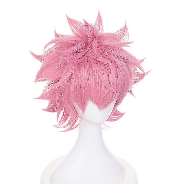 My Hero Academia Anime Cosplay Peruk Kort Rosa Hår Hög Temperatur wig