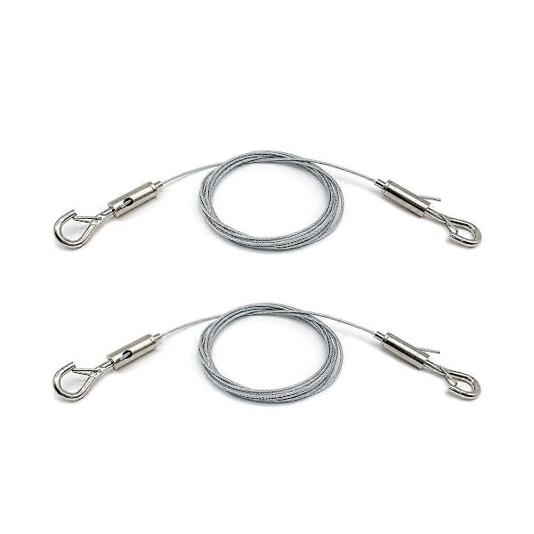 2 Pakke Justerbar Bildeopphengstråd Kraftig Tåler 50 Lbs, Rustfritt Stål Wiretau, for