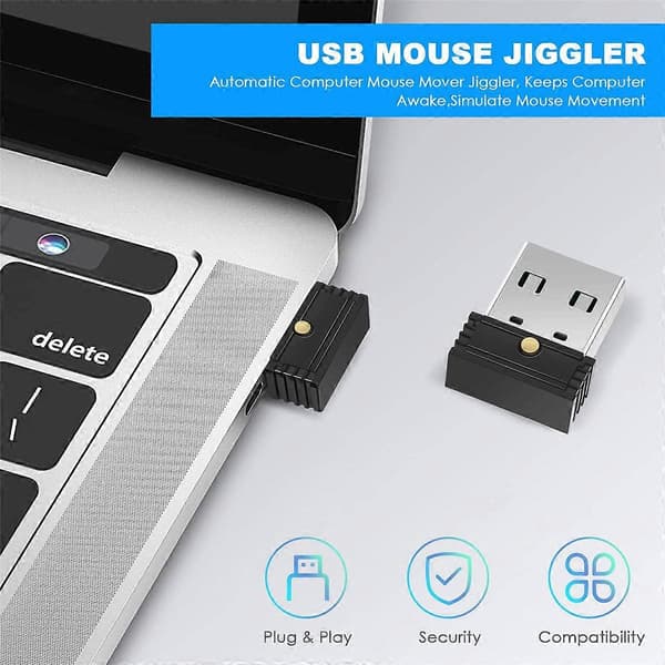 USB Muse Jiggler, Automatisk Computermuse Bevæger Jiggler, Holder Computer Vågen, Musebevægelse