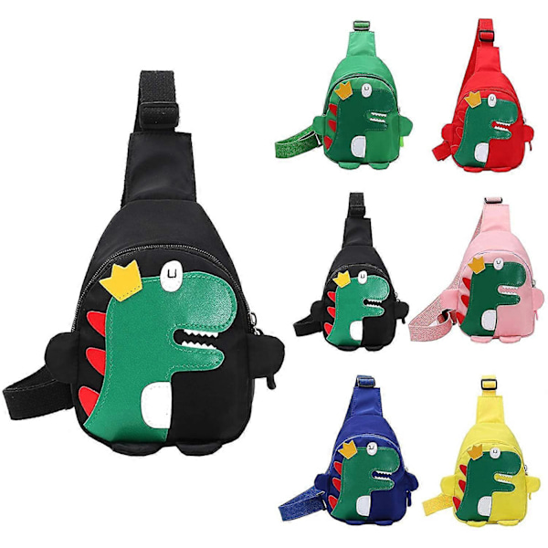 Crossbody tasker til børn, drenge og piger - rygsæk, sød dinosaurtaske, lille rejsetaske til børn, bemærkelsesværdig