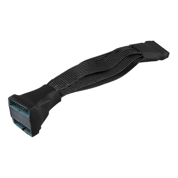 Moderkort USB 3.0 Header Splitter Förlängningskabel USB 3.0 19pin 20pin 1 Till 2 Intern Förlängnings Header Adapter Kabel