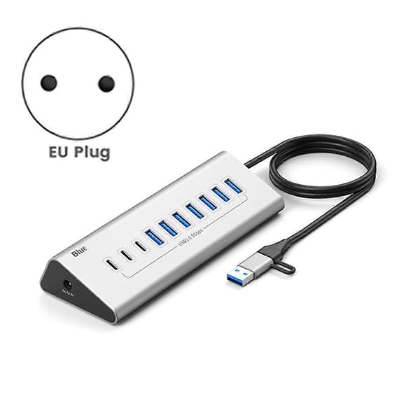 USB 5Gbps HUB USB 3.0 Dockingstasjon Høyhastighets USB HUB Adapter EU Plugg